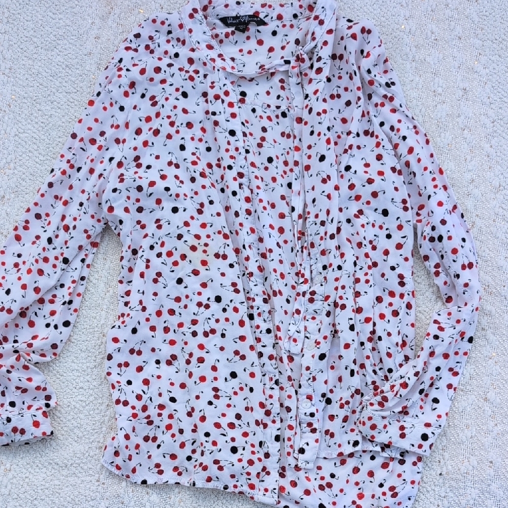 Velvet Heart Cherry Shirt Blous